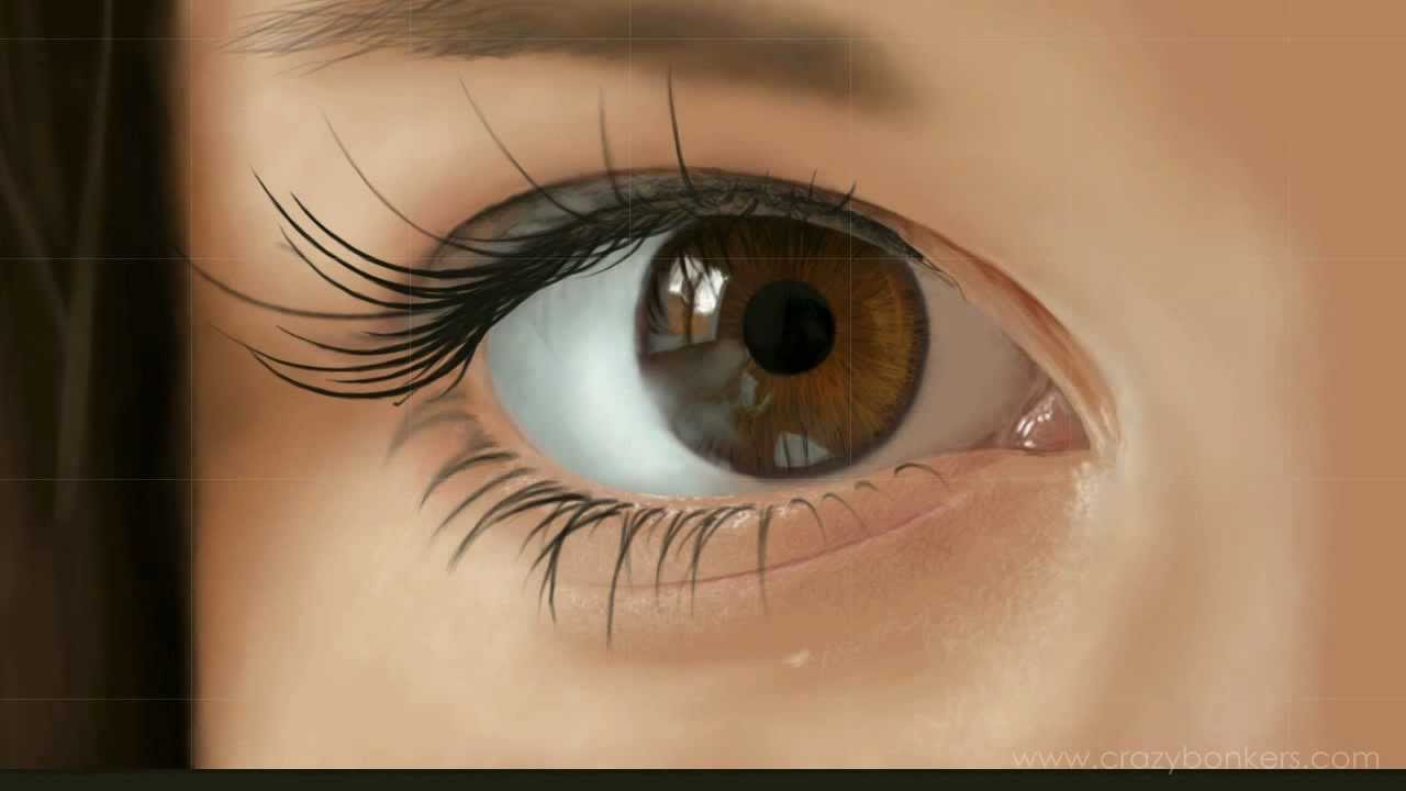 1280x720 How To Paint A Realistic Eye In Photoshop - Realistic Eye Painting