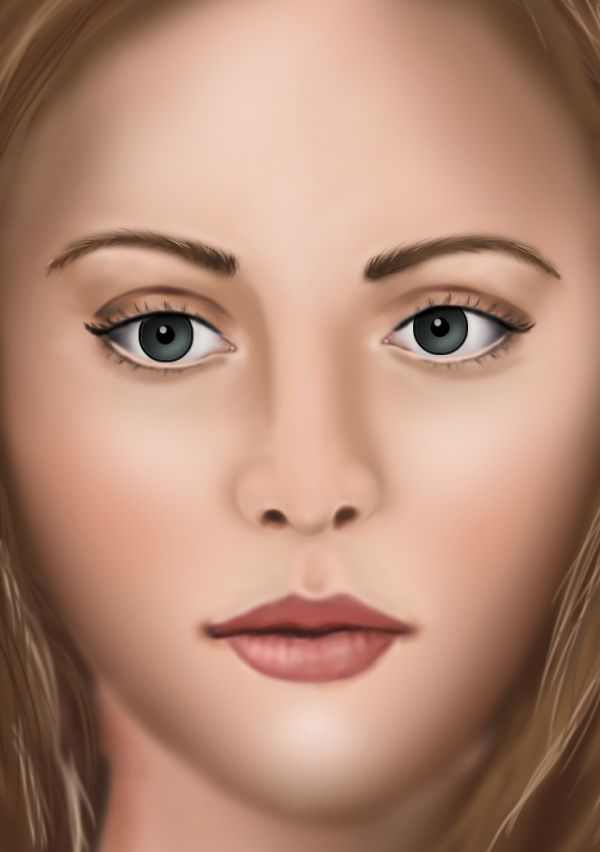 600x852 How To Paint A Realistic Proportioned Female Face From Scratch - Realistic Face Painting