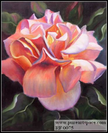 371x458 Floral Oil Painting , Realistic Flower Painting , Photo - Realistic Flower Painting