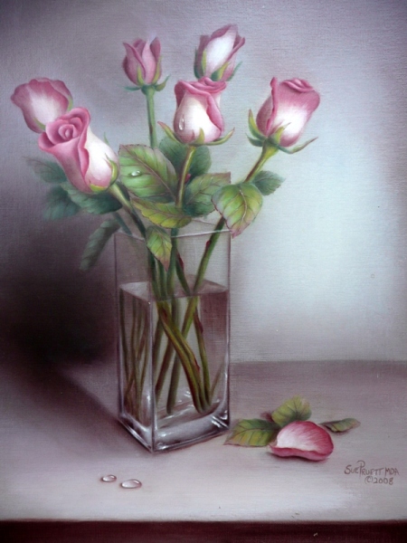 450x600 How To Paint Roses Painting Roses In Different Styles - Realistic Flower Painting