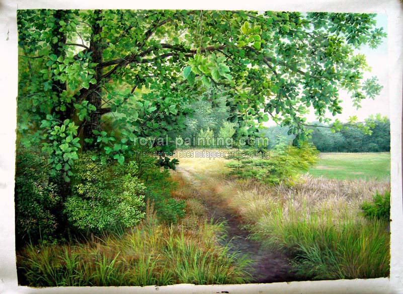 801x584 Paint Realistically Paintings - Realistic Landscape Painting