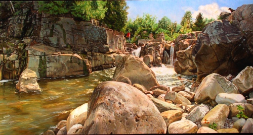 500x268 Through A Window Of Paint Revisits The Genre Of Realistic - Realistic Landscape Painting