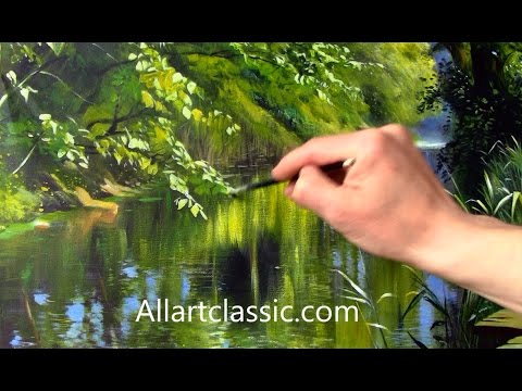 480x360 Landscape Painting Demonstration - Realistic Landscape Painting