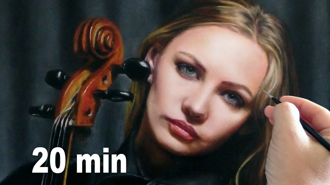 1280x720 Realistic Oil Painting On Canvas Demo - Realistic Oil Painting