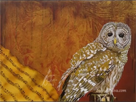 480x360 Acrylic Painting Realistic Owl - Realistic Owl Painting