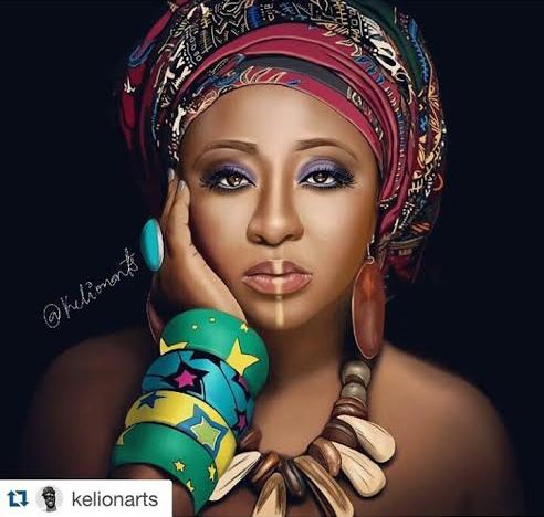 492x468 Check Out This Hyper Realistic Painting Of Ini Edo - Realistic Painting