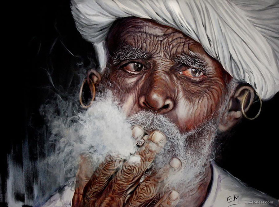 900x668 Realistic Painting Indian 15 - Realistic Painting