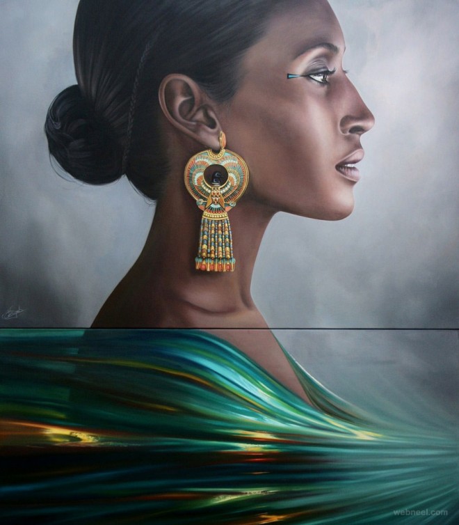 660x754 Woman Realistic Painting 10 - Realistic Painting