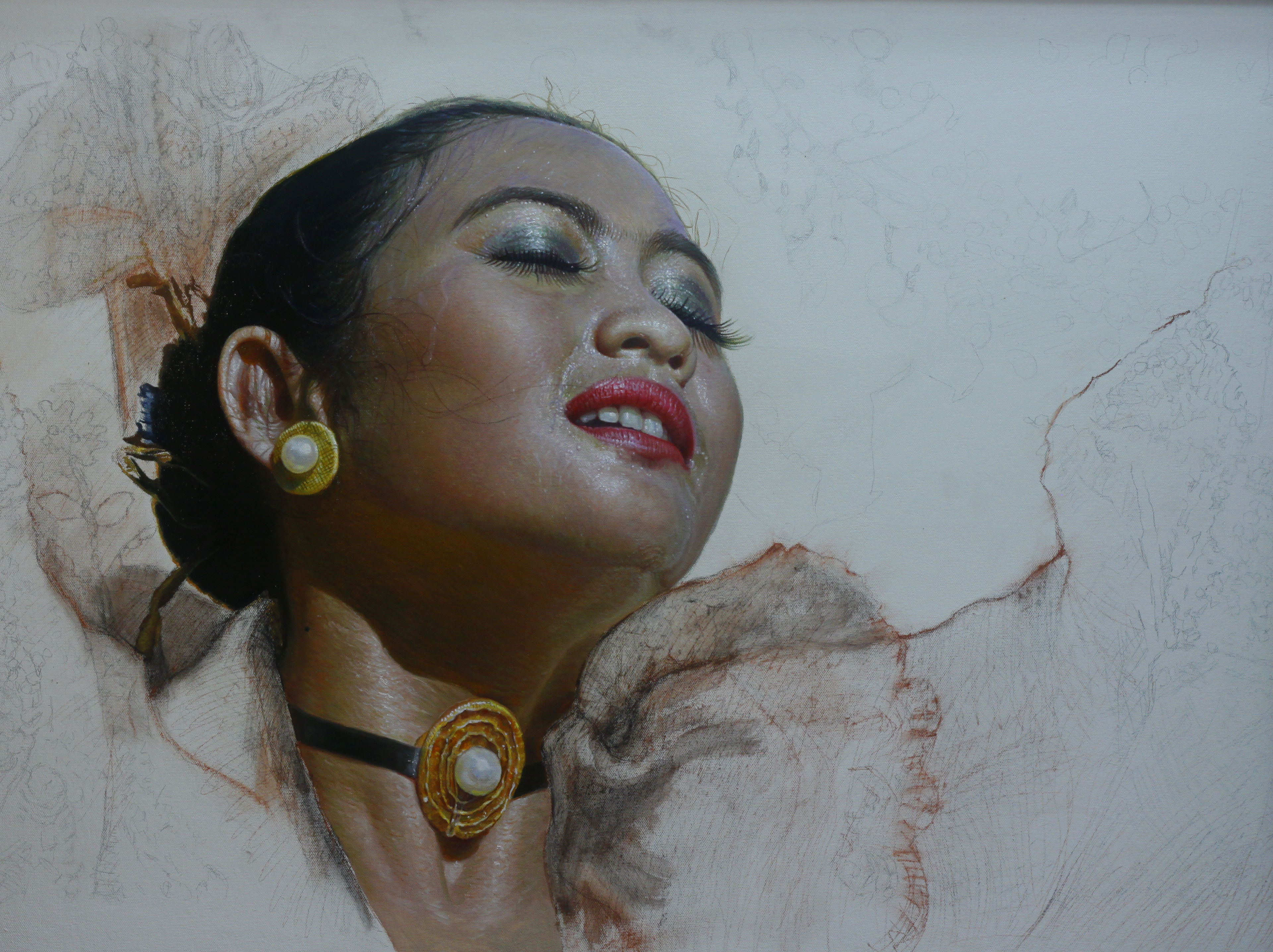 3840x2873 Sinulog Dancer Series By Artist Clint Normandia And Poem By - Realistic Painting Artist