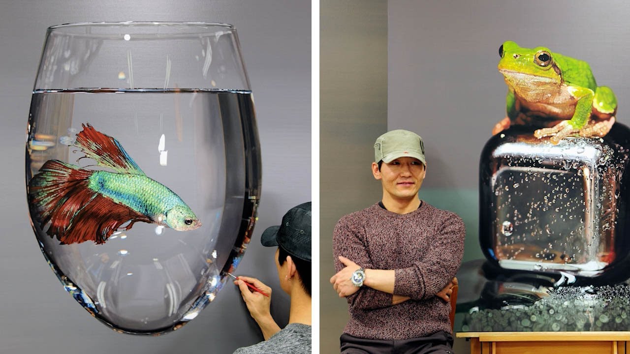 1280x720 Artist Creates Hyper Realistic Paintings - Realistic Painting Artist