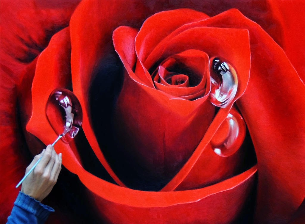 1024x753 Design Stack A Blog About Art, Design And Architecture Paintings - Realistic Rose Painting