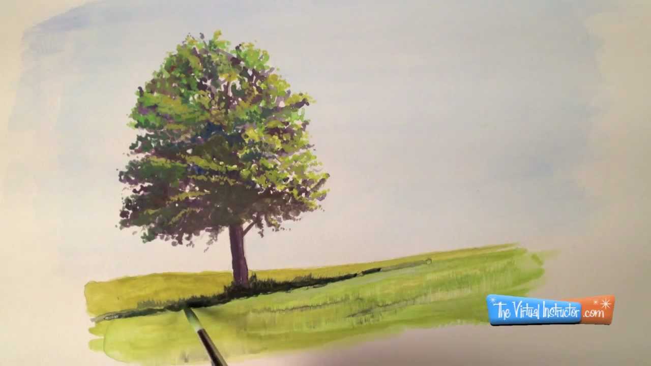 Realistic Tree Painting At Paintingvalley Com Explore Collection Of