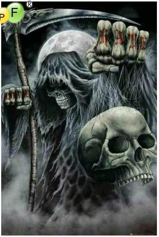 538x800 Gothic Grim Reaper Square Diamond Painting Pretty Neat Creative - Reaper Painting