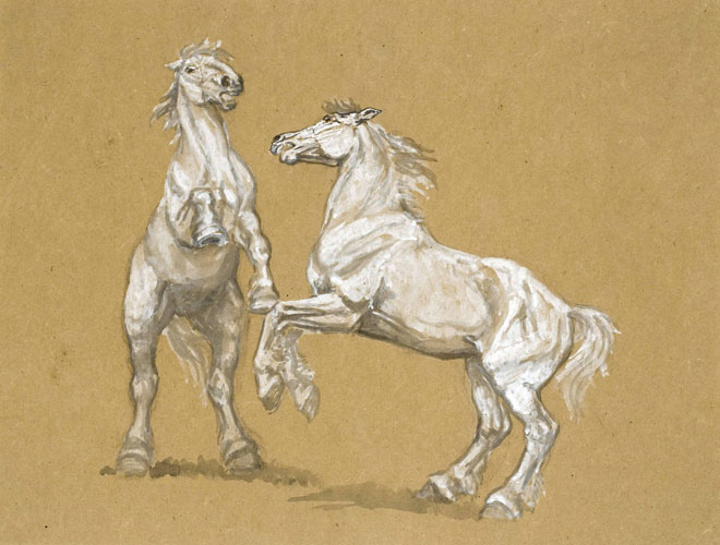 660x500 Brian Hatton - Rearing Horse Painting