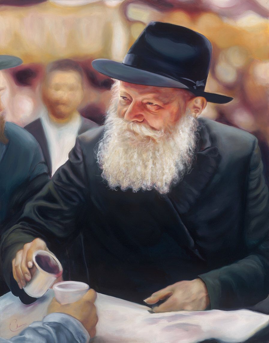 897x1145 Lubavitcher Rebbe Painting By Chana Davoudpour Httpswww.etsy - Rebbe Painting