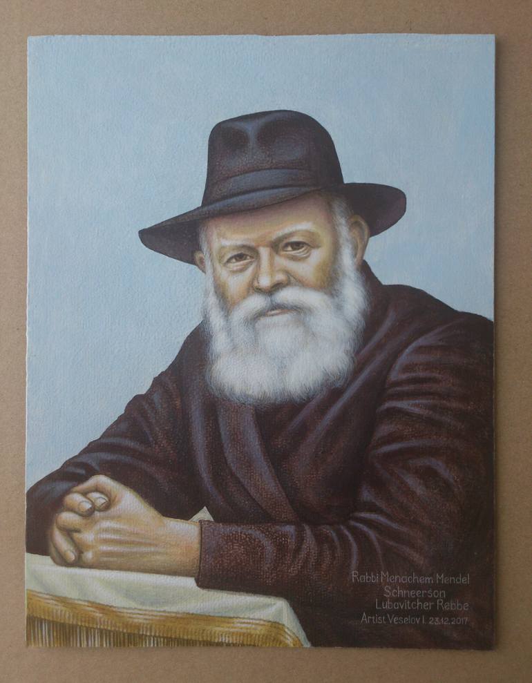 770x989 Saatchi Art Lubavitcher Rebbe Painting By Ilya Veselov - Rebbe Painting