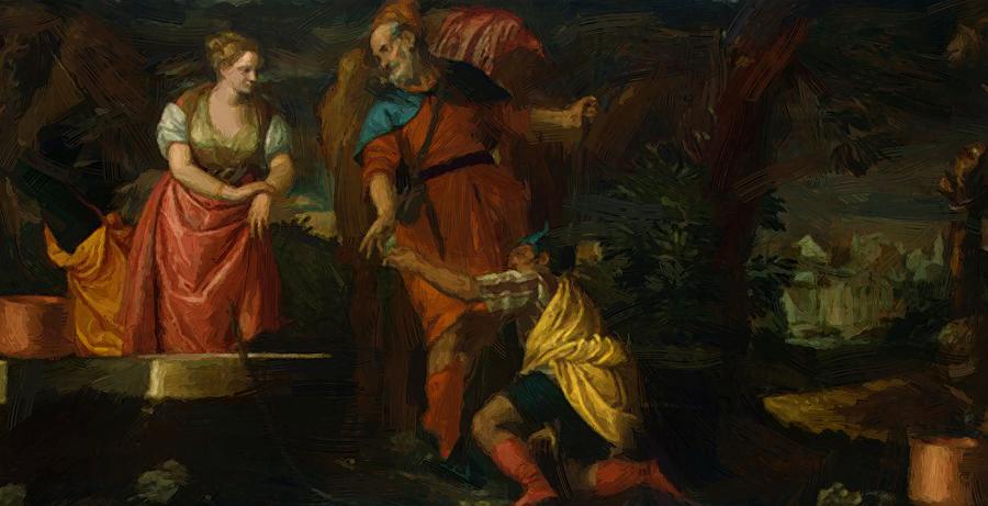 900x461 Rebecca At The Well 1585 Painting By Veronese Paolo - Rebecca At The Well Painting