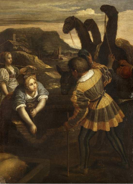 548x761 Rebecca And Eliezer - Rebecca At The Well Painting
