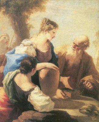 325x400 Rebecca - Rebecca At The Well Painting