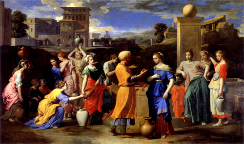 500x296 Rebekah - Rebecca At The Well Painting
