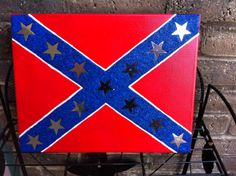 236x176 Challenge Painted Union Jack Canvas + Diy - Rebel Flag Painting