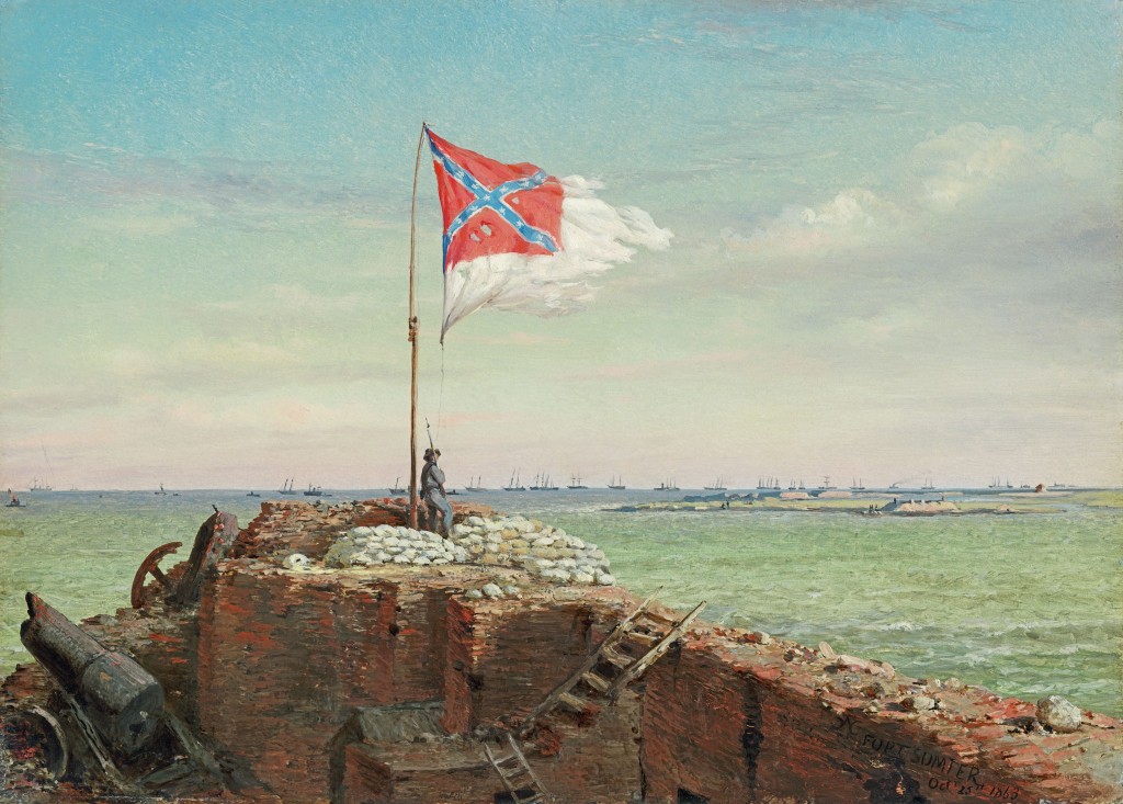 1024x733 William Thompson, The Confederate Cause, And The White Man's Flag - Rebel Flag Painting