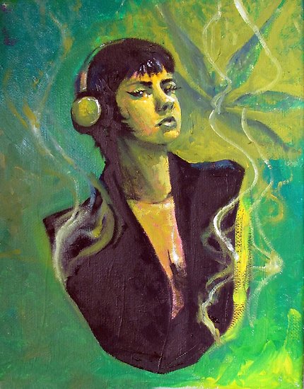 430x550 Rebel 420 Weed Oil Painting Posters By Lucy Smith Redbubble - Rebel Painting