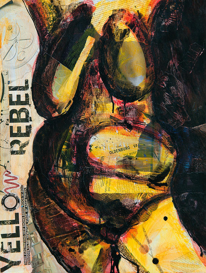 679x900 Yellow Rebel Painting By Garfield Morgan - Rebel Painting