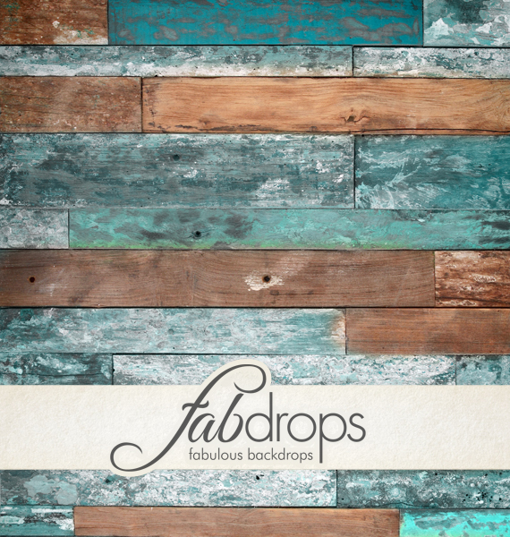 570x600 Fake Wood Photography Floor Mat - Reclaimed Wood Painting