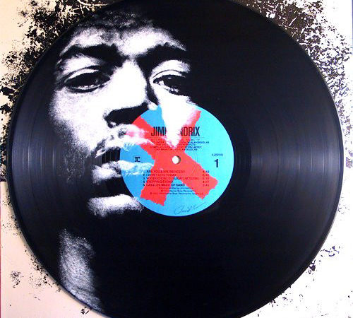 500x450 Awesome Painting On Vinyl Pictures - Record Painting