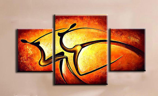 640x391 Hand Painted Abstract Canvas Oil Paintings Home Decoration Women - Rectangle Painting