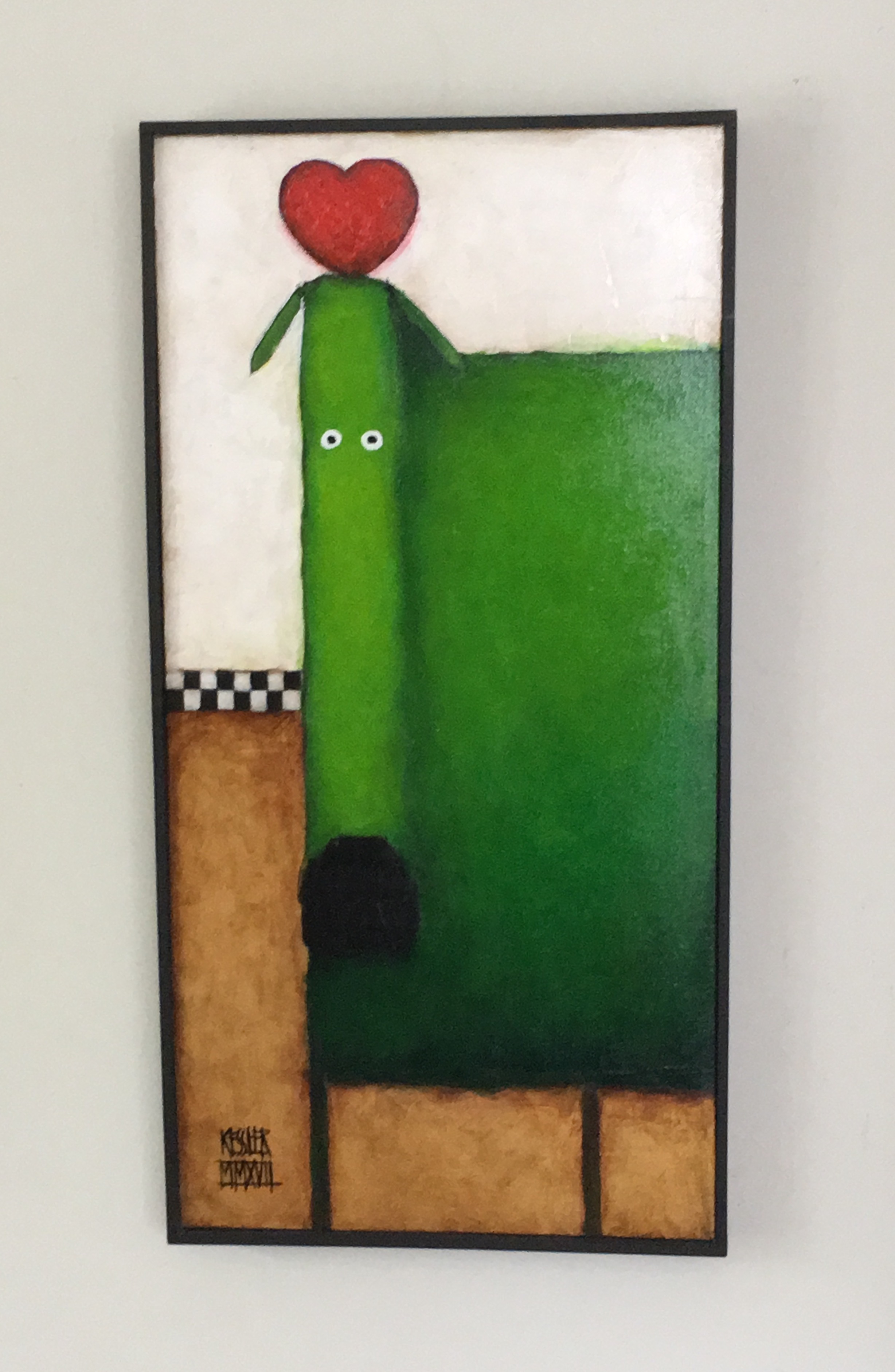 2456x3766 Love Dog Original Painting Kessler Art - Rectangle Painting