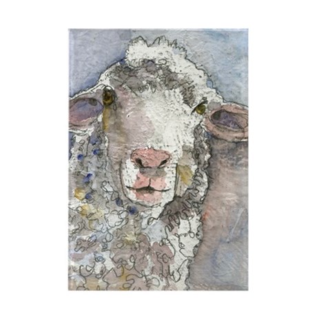 Rectangle Sheep Painting at PaintingValley.com | Explore collection of ...