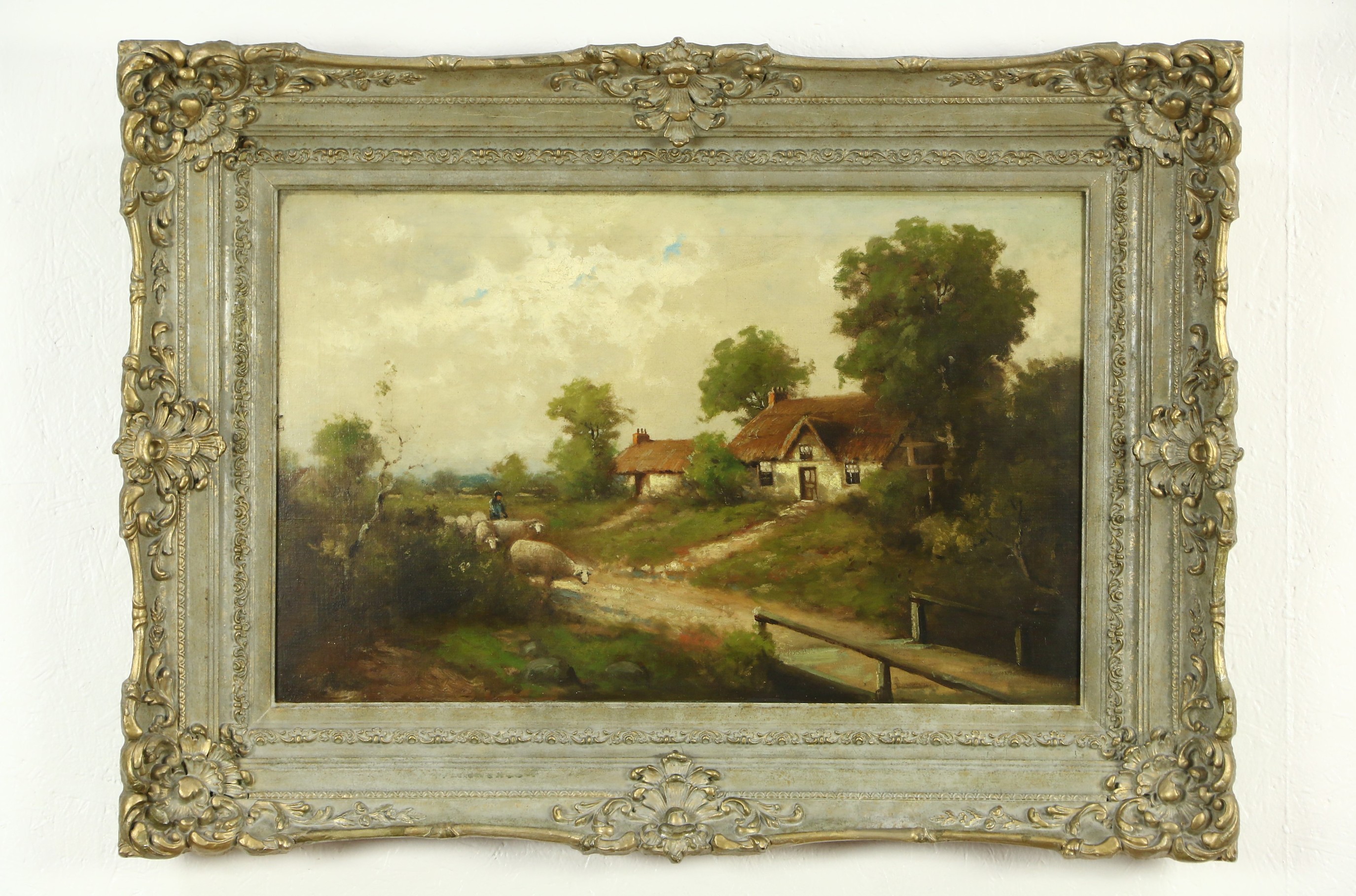 2750x1818 Sold - Rectangle Sheep Painting