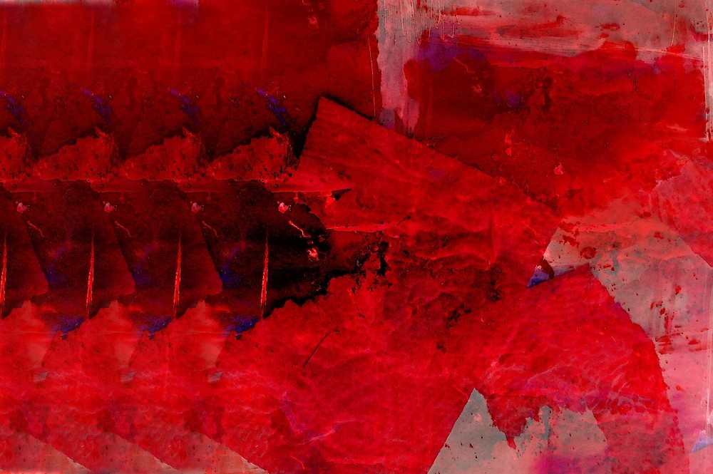 1000x665 Red Abstract Painting By Madeinatlantis Redbubble - Red Abstract Painting