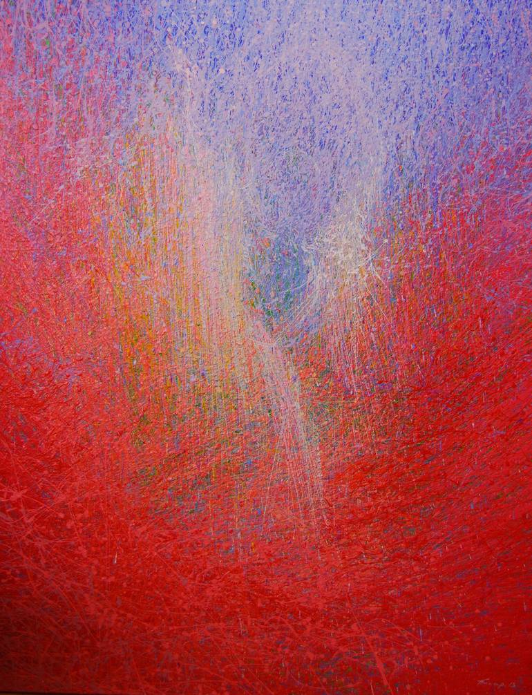 770x1006 Saatchi Art Red Abstract Painting Dance Of Heavens From Ballet - Red Abstract Painting