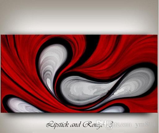 514x432 Best Framed Large Red Abstract Painting,hand Painted Contemporary - Red Abstract Painting