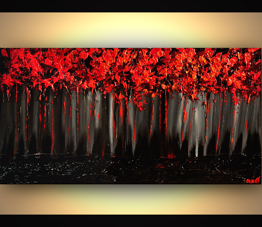 850x735 Painting - Red And Black Painting