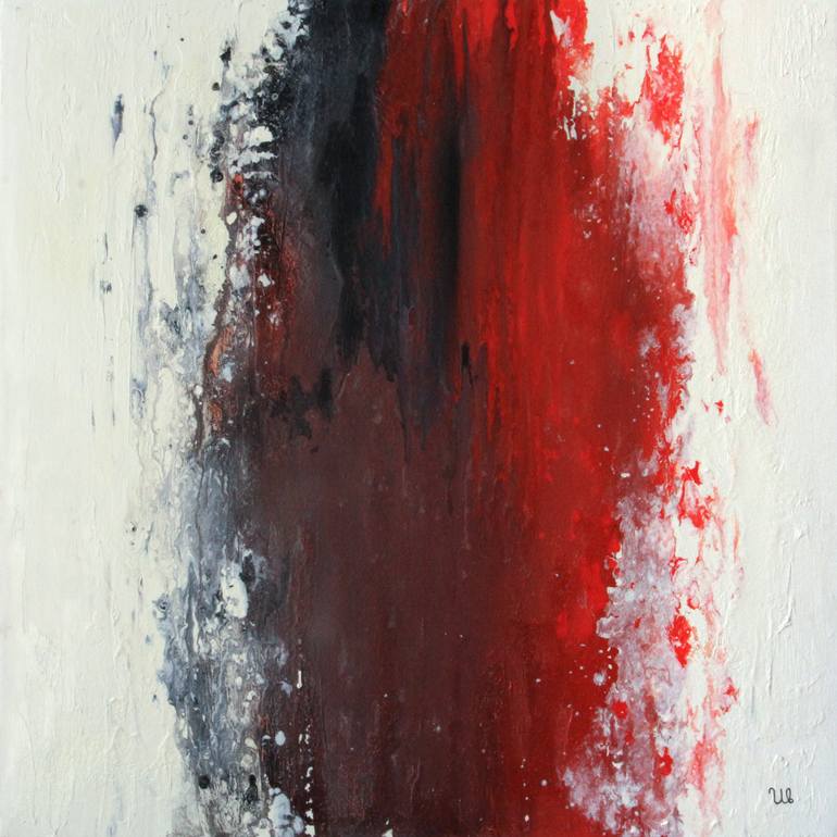 770x770 Saatchi Art Red And White, And Slightly Black Painting By Eugene - Red And Black Painting