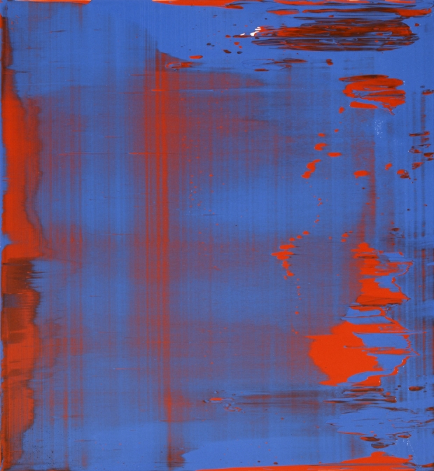 620x673 Abstract Painting, Bluered [848 12] Art Gerhard Richter - Red And Blue Abstract Painting