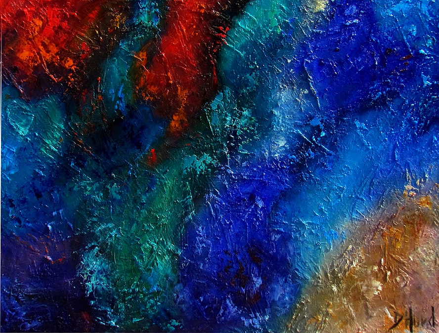 Red And Blue Abstract Painting at Explore