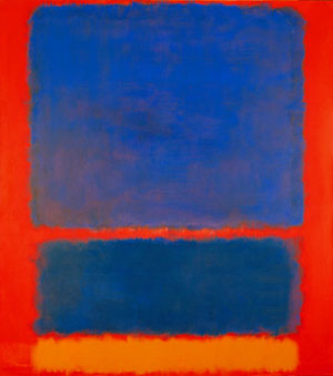 300x339 Mark Rothko Blue Orange Red 1961 - Red And Blue Painting