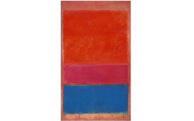 620x387 Mark Rothko Abstract Painting Sold - Red And Blue Painting
