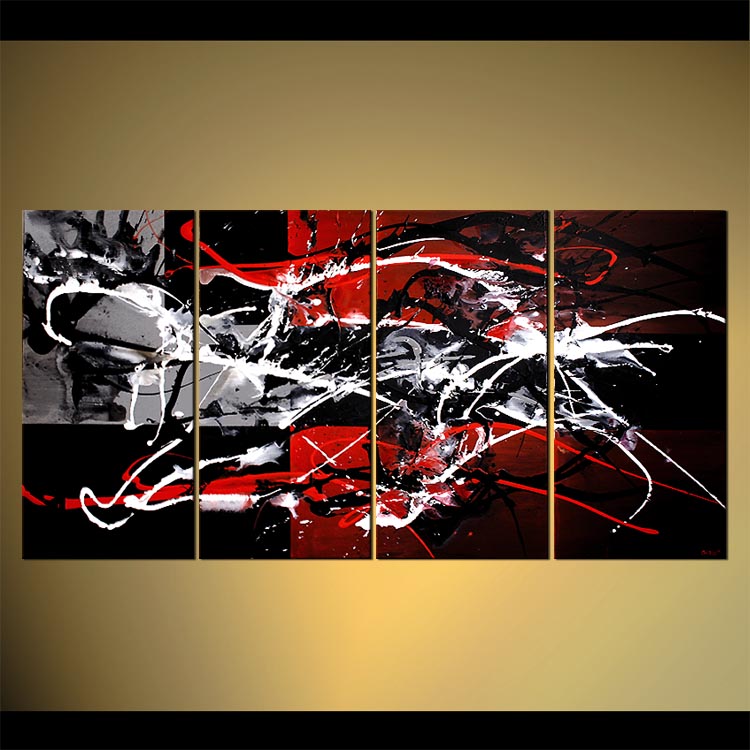 750x750 Painting - Red And White Painting