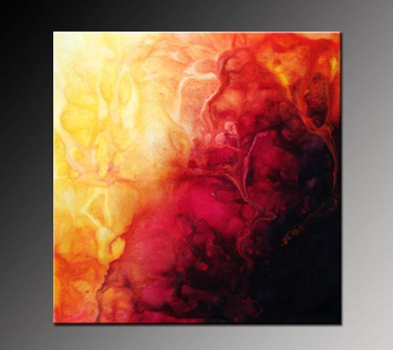 570x507 Image Result For Yellow Orange White Black Art Inspiration - Red And Yellow Abstract Painting