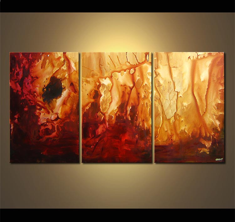 750x708 Painting - Red And Yellow Abstract Painting