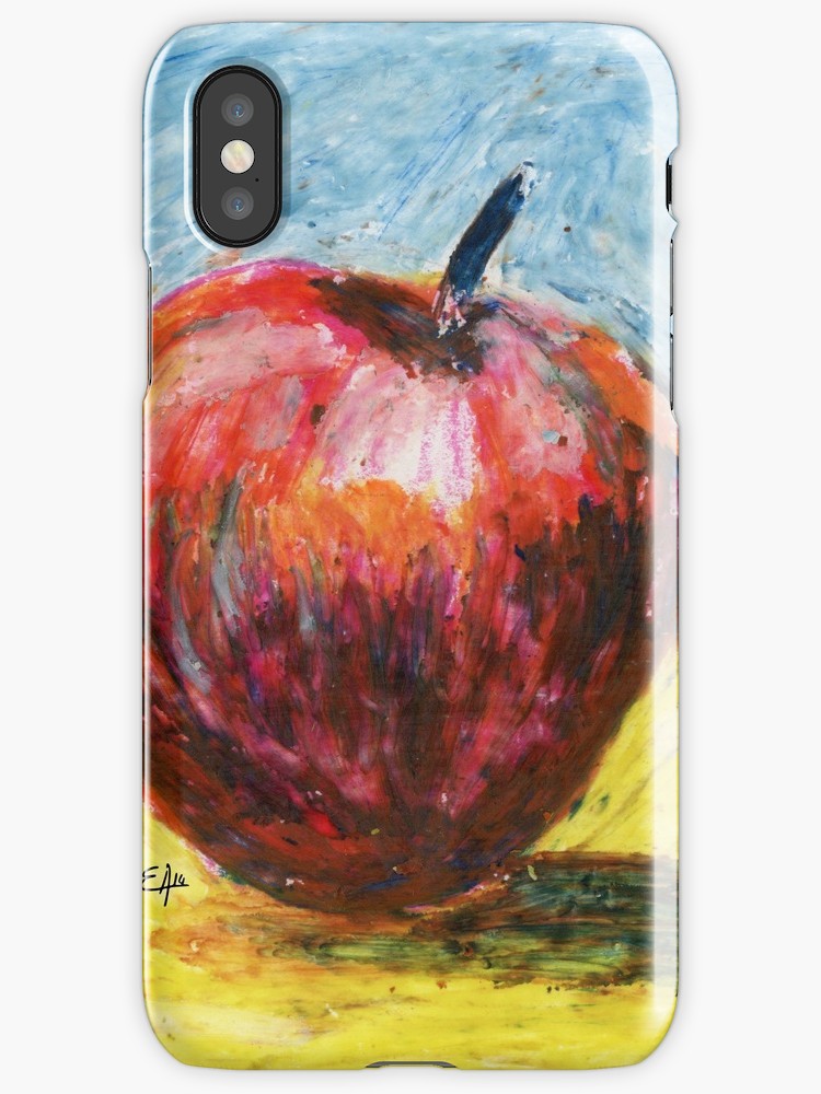 750x1000 Red Apple Painting Art Print Kitchen Art Print Fine Art Print - Red Apple Painting