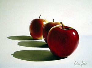 300x220 Red Apple Paintings Fine Art America - Red Apple Painting