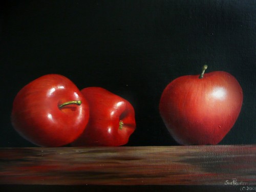 500x375 Red Applespainting Patterns For Acrylic Painters - Red Apple Painting