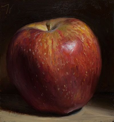 400x426 Paintings101028.jpg Art Fruit - Red Apple Painting